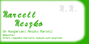 marcell meszko business card